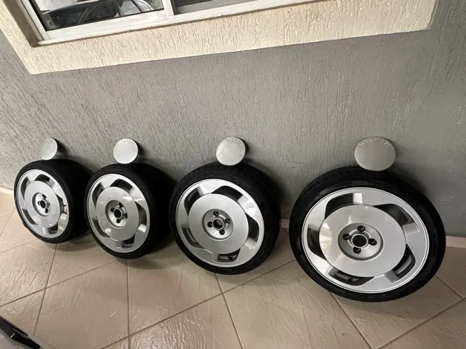 Rodas 17 orbital tala 7 com pneus 