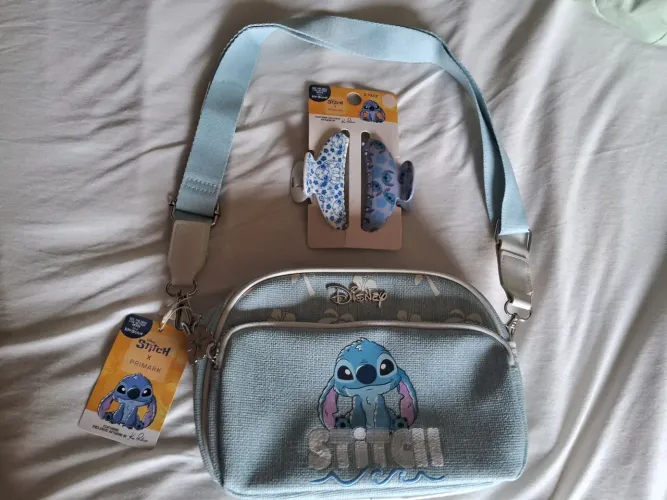 Lote Stitch bolsa + prendedor de cabelo