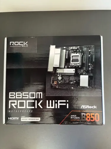 -LACRADA- Placa mãe B850M Rock Wi-Fi Am5