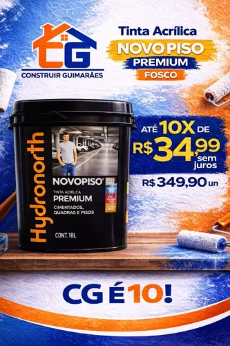 Tinta Piso Premium "Novo Piso" Hydronorth 18L - R$349,90un