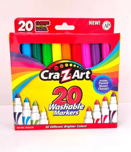 kit canetinhas cra-z-art 20 unidades laváveis