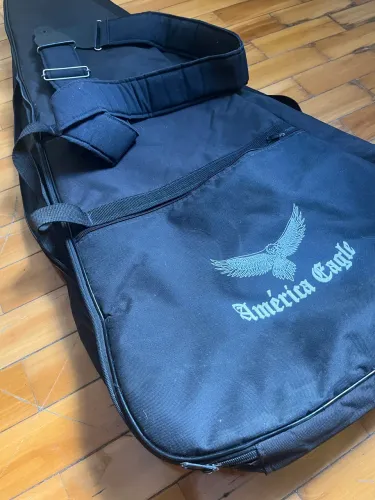 Bolsa Bag Capa Acolchoada Violão Guitarra Eagle Com Alças E Bolso Seminova