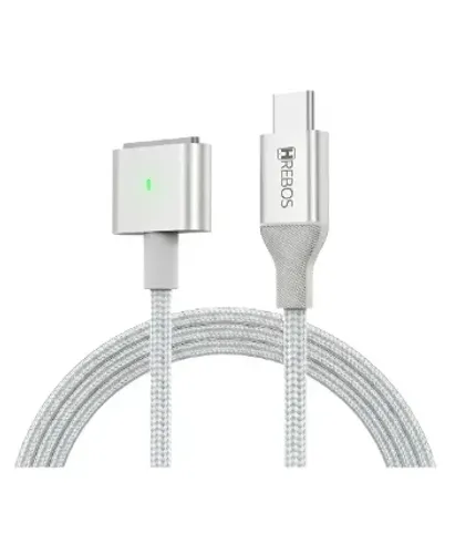 Cabo Magsafe 3 Usb-c 140w Turbo Para Macbook Pro Air 1.8m Branc