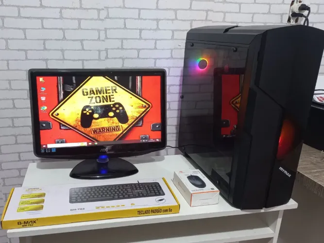 PC Gamer Intel Core i5/ 8 GB / SSD / Tela 19" / Video R7 de 4 GB / Garantia