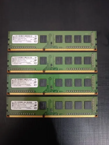 Memórias RAM DDR3 4GB (4unid.)