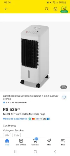 Vende-se climatizador de ar e ar-condicionado