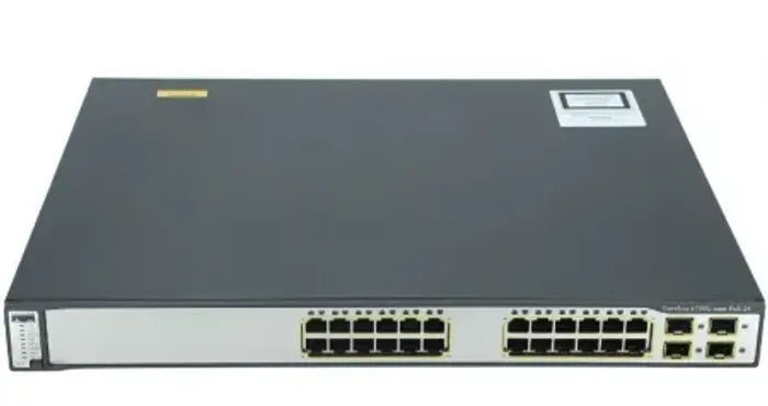 Switch Cisco Catalyst WS-C3750G-24PS 24Portas Gigabit POE 
