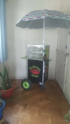 Carrinho de lanches(brinde, estufa nova de salgados) 