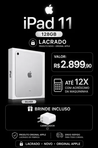 IPAD 11 128GB SILVER  LACRADO