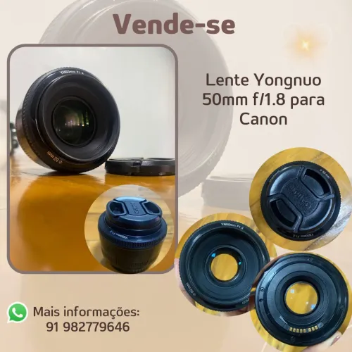 Vende-se Lente Yongnuo 50mm f/1.8 para Canon