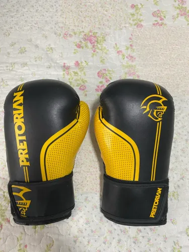 LUVA E CANELEIRA DE MUAY THAI