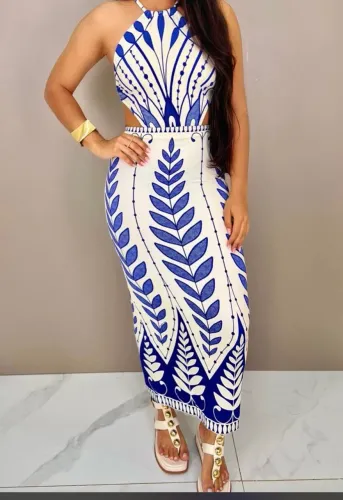 Vestido midi Samambaia Farm