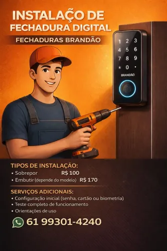 Instalação de Fechadura Digital (A PARTIR DE R$100,00)