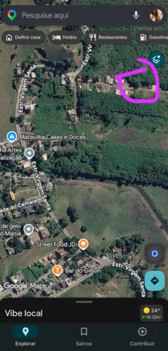 Terreno 80 mil medindo 10x15 localizado estrada Virgem Santa