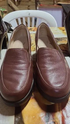 Sapato de couro marrom número.38