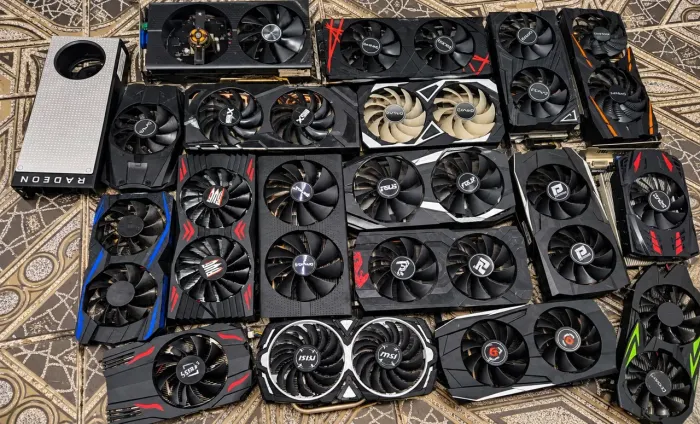 Lote 20 placas de vídeo com defeito