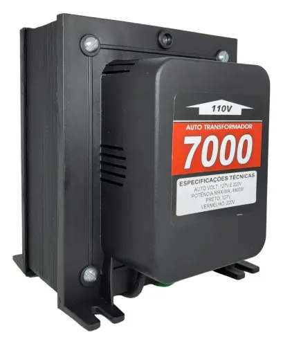 Autotransformador 7000VA 4900W Bivolt 110V para 220V Tripolar Kitec