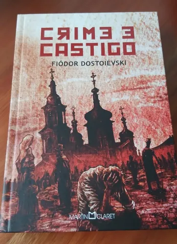 Livro Crime e Castigo, de Fiódor Dosteiévski - Capa Dura - Novo