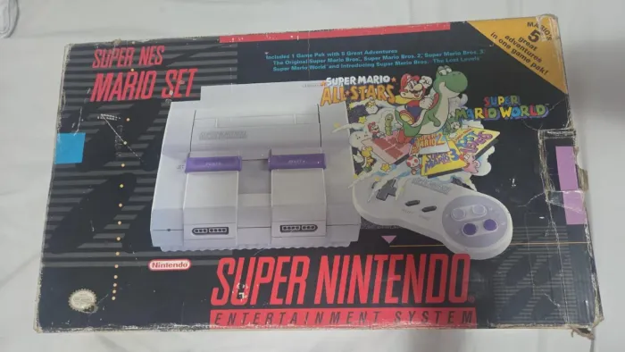 Super Nintendo super nes Mario set impecável mais novo do Brasil!!!