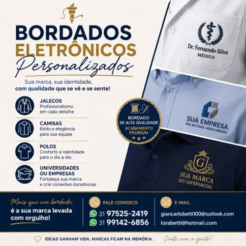 Serviço de bordados computadorizados