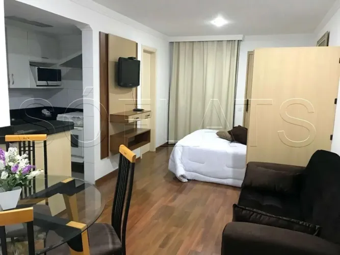 Flat Champs Elysees na Avenida Rio Branco disponível para locação com 32m², 1 dorm e 1 vag
