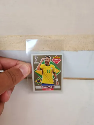 Figurinha Legend Neymar Ouro Copa do Mundo 2022