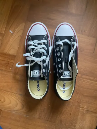 Tênis All Star Converse Novo Couro preto  Tamanho 36