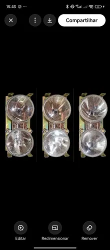 Par Farol Duplo Mercedes 1620 / 1634 / 1938 Lente Vidro Orgus Novo