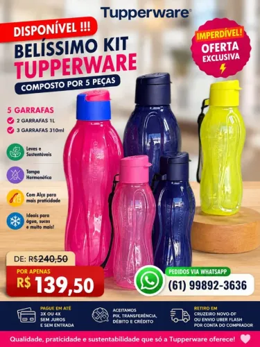 PRODUTOS TUPPERWARE A PRONTA ENTREGA!!!.