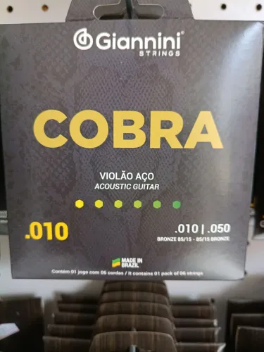 Jogo de cordas violão aço (loja)