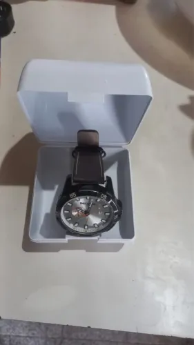 RELÓGIO ORIGINAL SECULUS - COURO LEGÍTIMO