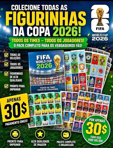 Figurinhas do álbum da copa 2026