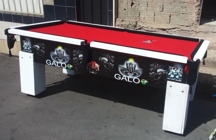 Mesa customizada do Galo (Som adaptado na perna)
