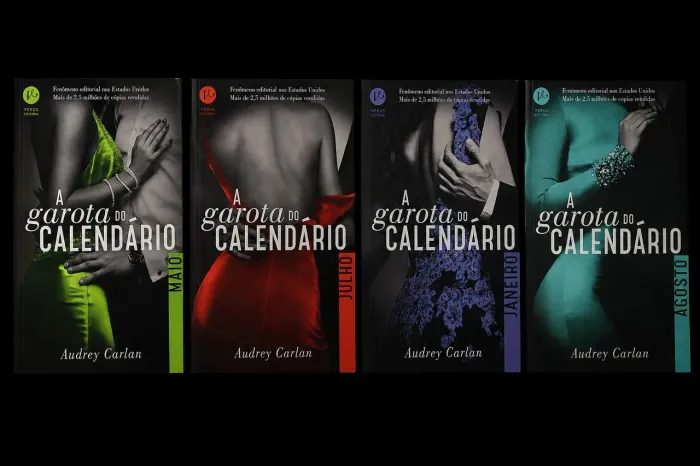 Parte da coleção A garota do calendário (Janeiro, maio, julho e agosto)
