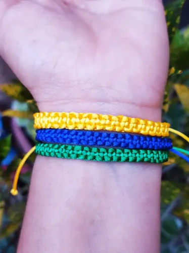 Novas pulseiras verde e amarela