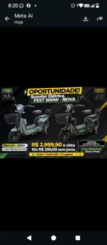 Bicicleta eletrica fest 500w