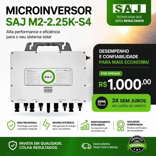 Microinversor SAJ M2-2.25K-S4 - 2250W