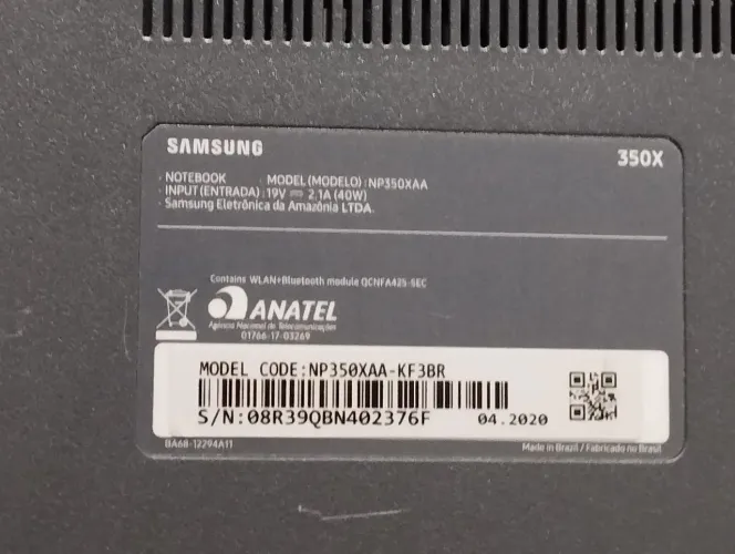 Notebook Samsung