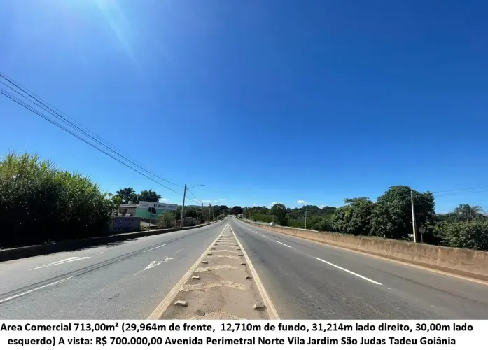 Leia a descrição: Area Comercial 713,00m² (Avenida Perimetral Norte) Vila Jardim São Judas