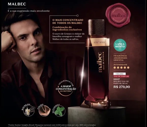 Perfume Malbec EUA Parfum Lançamento