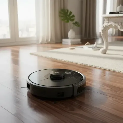 Robô Aspirador ABIR X8 - 6500Pa com Mapeamento a Laser - Completo + Acessórios Extras