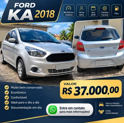 Ford KA 1.0 Se/se Plus Tivct Flex 5P 2018