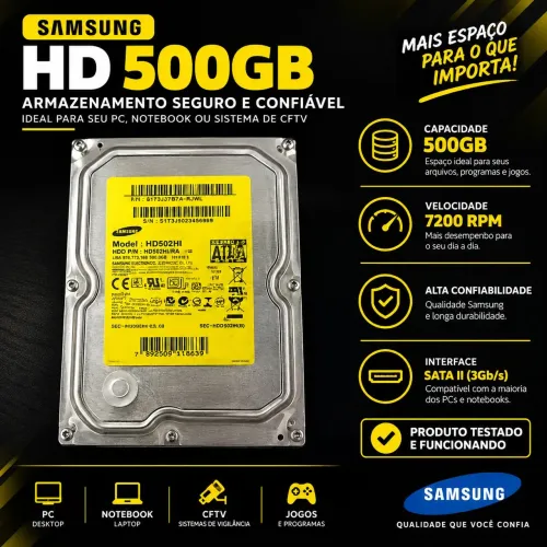 HD,500gb,usado
