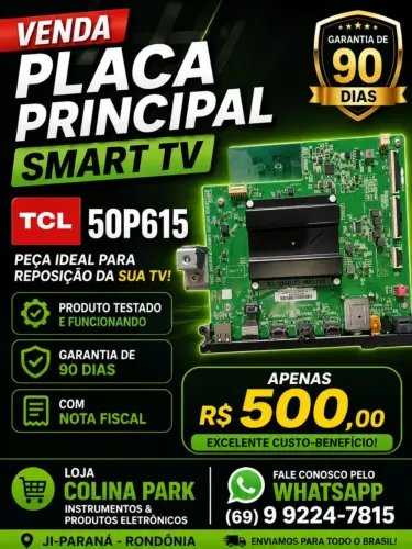Placa Principal Smart Tv  TCL 50P615