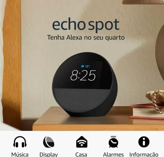 Echo Spot com Alexa (Geração mais recente)