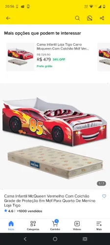 Cama infantil carros usada bom estado.