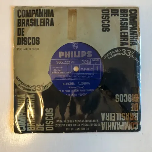 Conjunto Norberto Baldauf: Parole (1968) Vinil Compacto