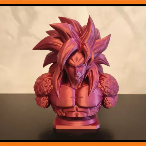 Busto Personalizado Goku Ssj4 - Impressão 3D 