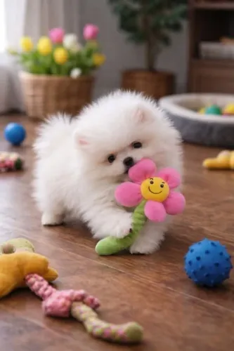 Cachorro Lulu da Pomerania lindo e bem cuidado disponível