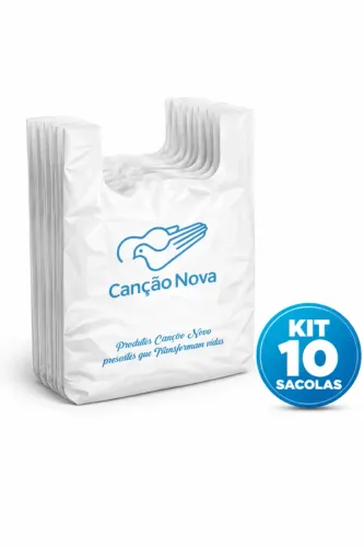 kit 10 sacolas canção nova